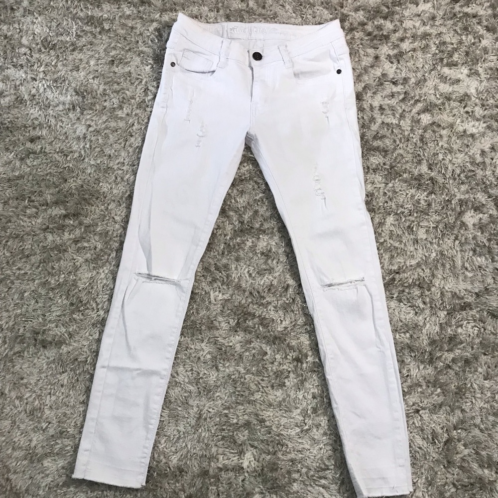 Machine White Skinny Jeans